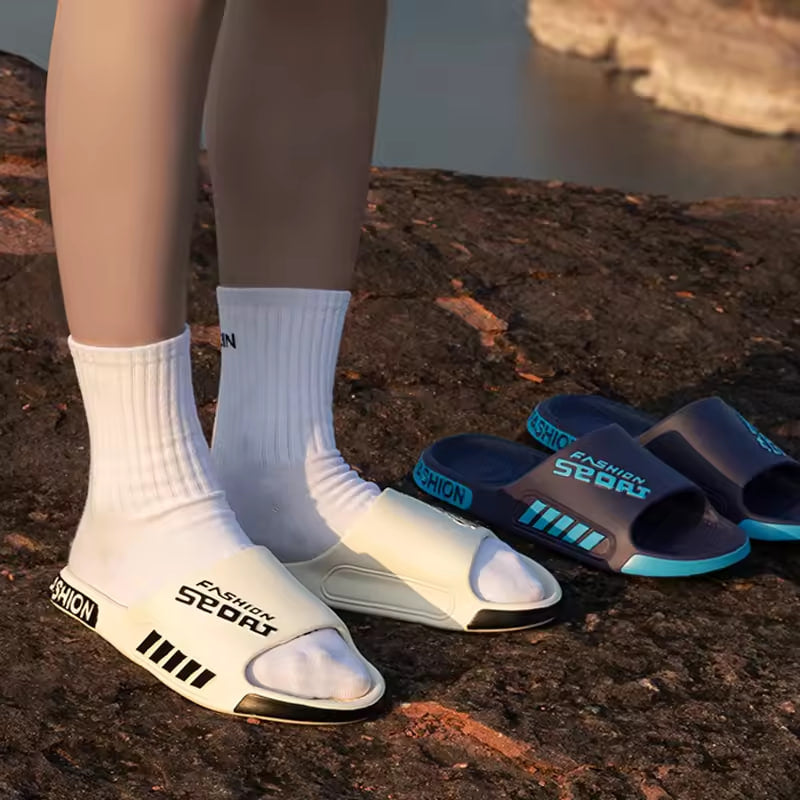Men Women Outdoor Soft EVA Slippers Thick Bottom