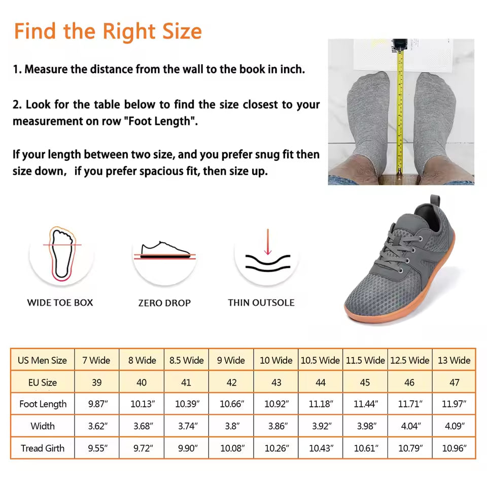 Men's Wide Toe Shoes